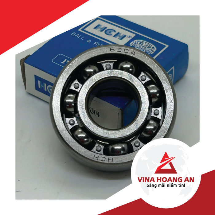 vòng bi/ bạc đạn HCH cho xe máy 6304-open-Premium