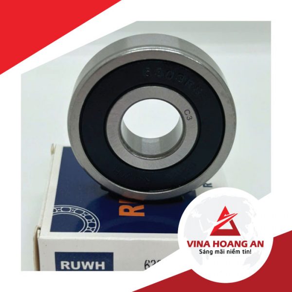 Vòng Bi/ Bạc Đạn RUWH - 6303 - 2RS - Hình ảnh 3