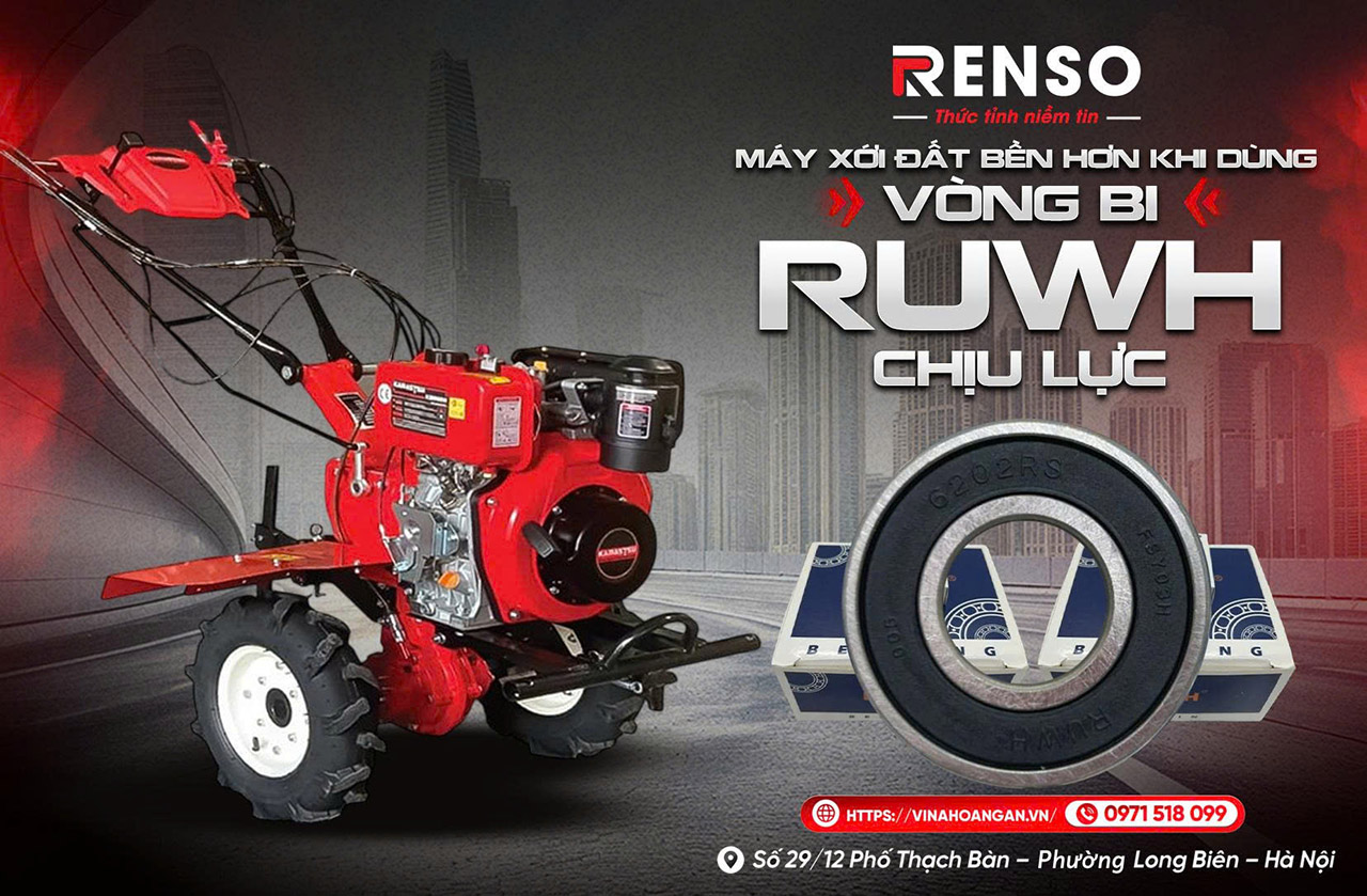 Vòng bi RUWH cho máy xới đất – Độ bền vượt trội, chịu tải tốt