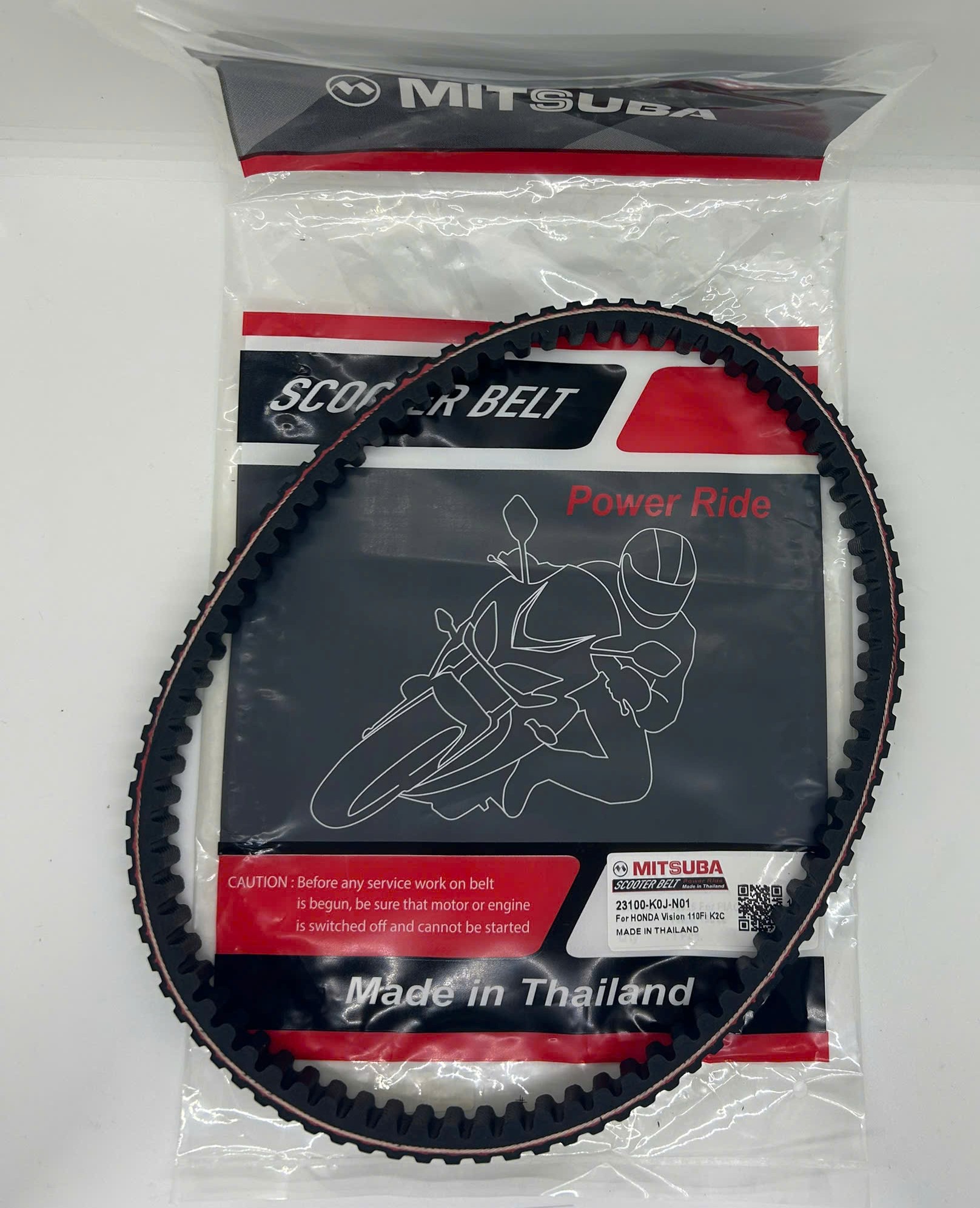 Dây curoa Mitsuba Honda Vision 110 Fi K2C (2 mặt) - Hình ảnh 2