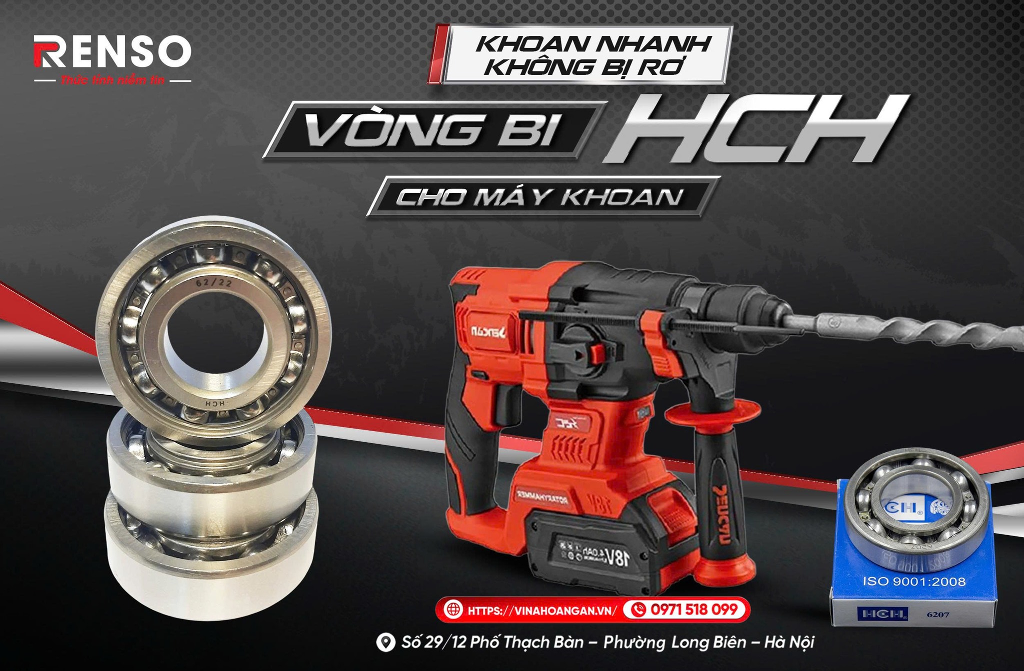 Vòng bi RUWH cho máy khoan – Vận hành mượt mà, khoan chính xác