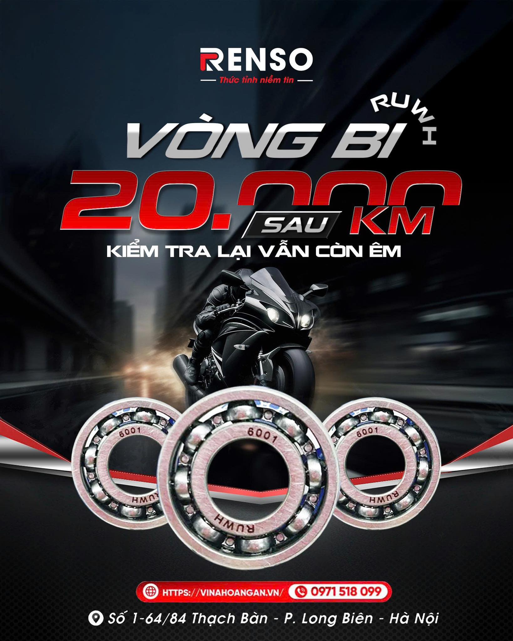 Vòng bi RUWH chạy êm bền bỉ